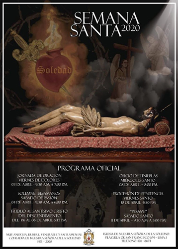 Cartel oficial Semana Santa Soleana 2020