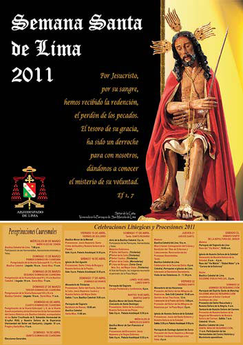 Cartel Oficial Arzobispado de Lima 2011